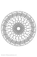 Mandalas Geo kleurplaat 35